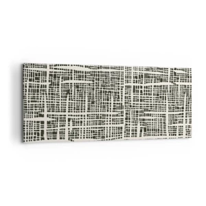 Schilderen op canvas - Geweven compositie - 100x40 cm