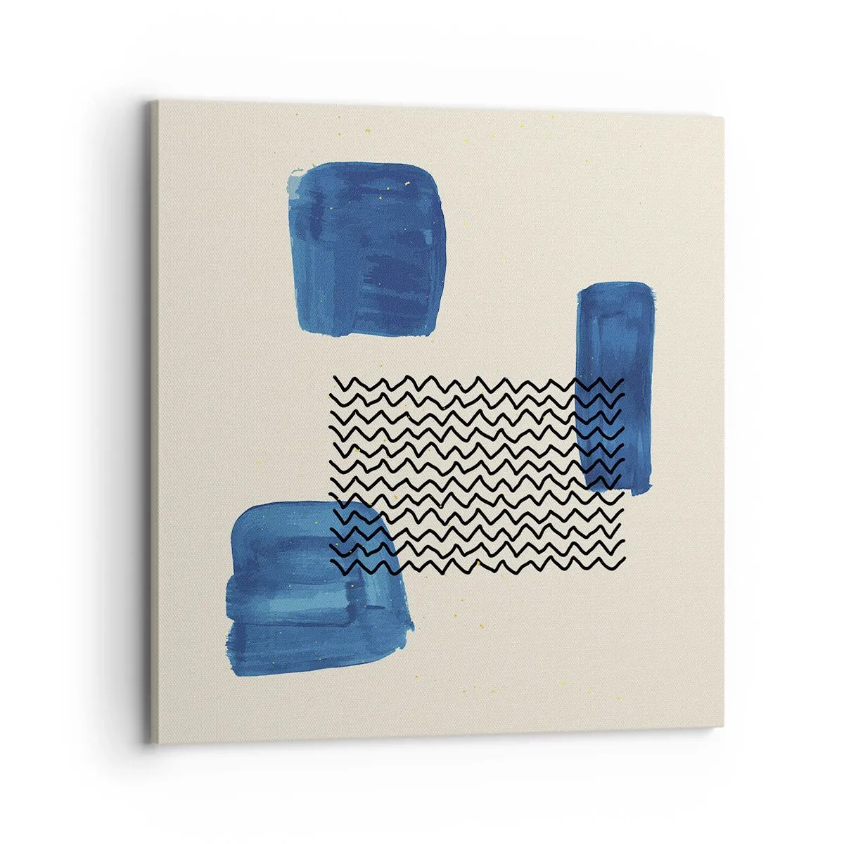 Schilderen op canvas - Een abstract kwartet - 70x70 cm