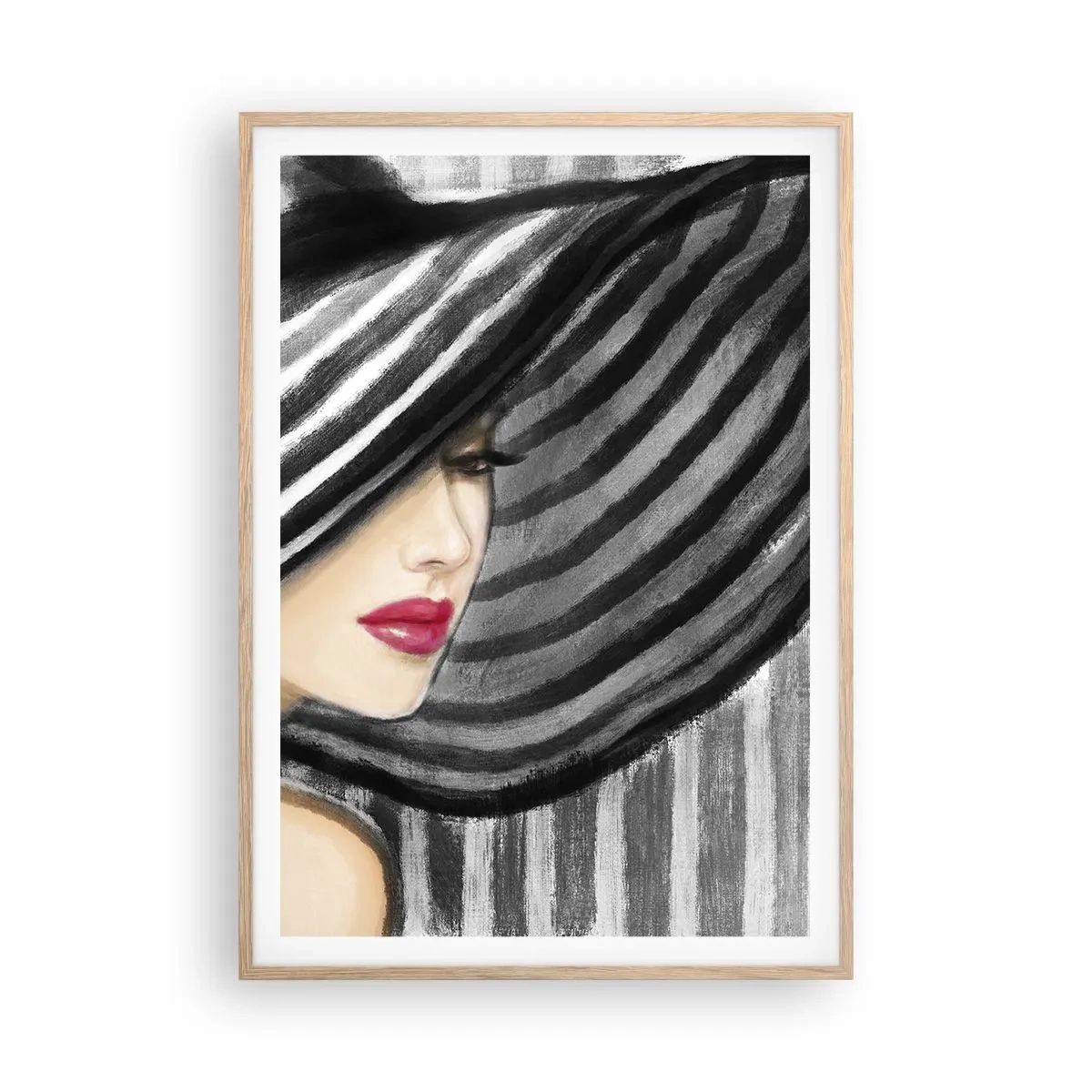 Een poster in een licht eiken lijst - Waar moet je zoeken? - 70x100 cm