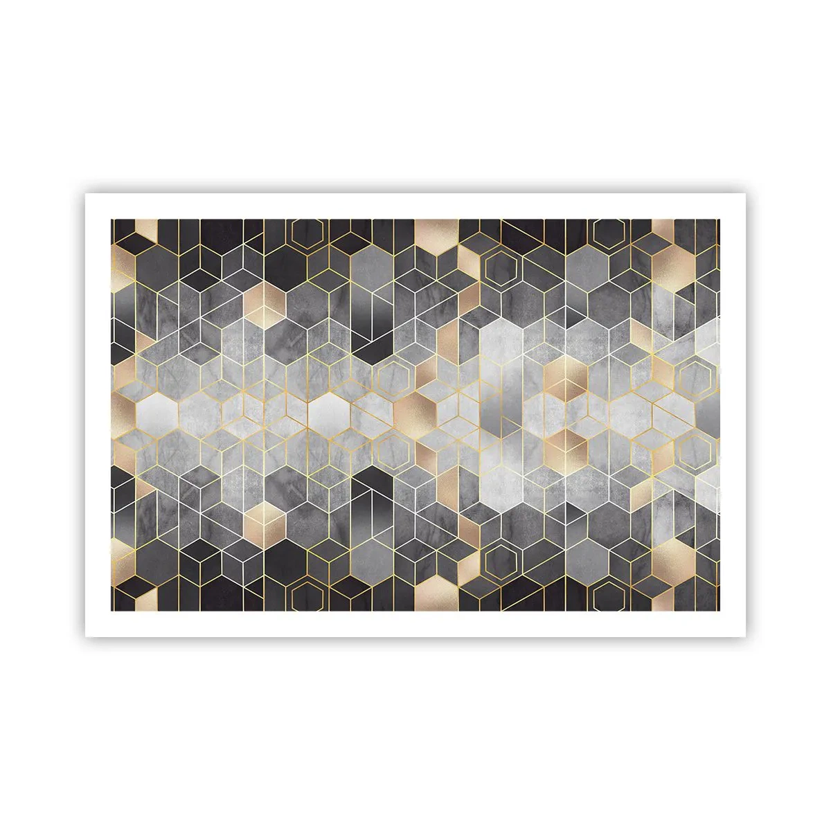 Poster - Diamant samenstelling - 91x61 cm