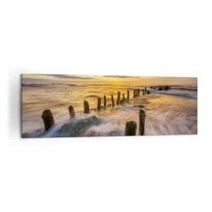 Schilderen op canvas - De rauwe schoonheid van de Oostzee - 160x50 cm
