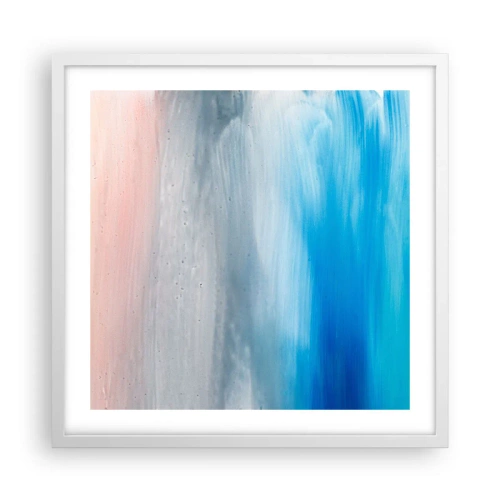 Poster in een witte lijst - Elementen: lucht - 50x50 cm