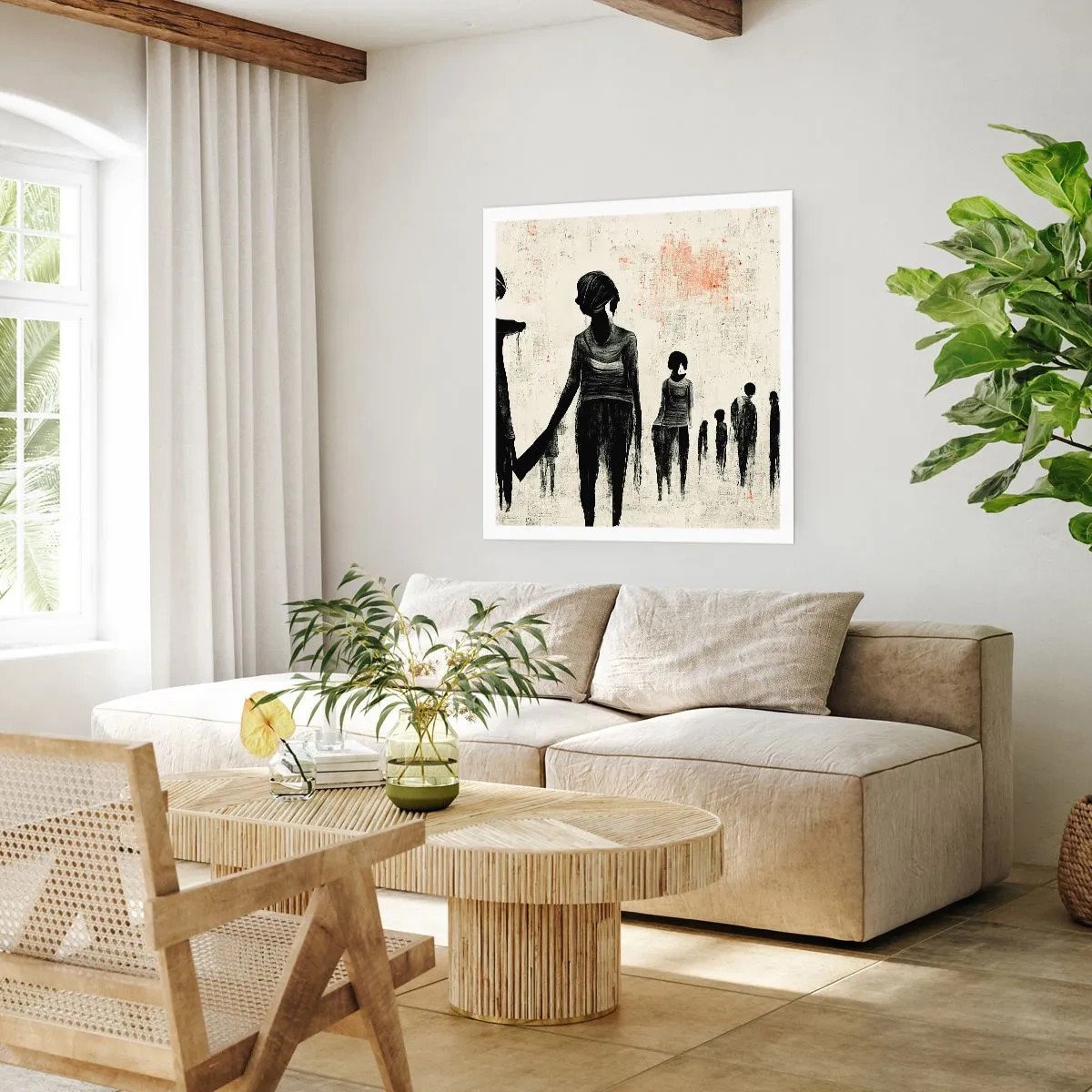 Poster - Tegen eenzaamheid - 50x50 cm