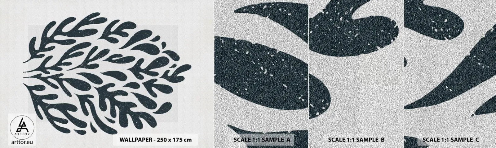 Fotobehang Monster Premium Sand - Vormen van de natuur - Boho, Minimalistisch, Modern - 100x30 cm