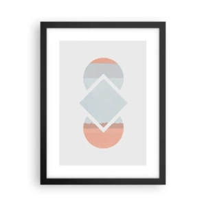 Poster in een zwarte lijst - De situatie is duidelijk - 30x40 cm