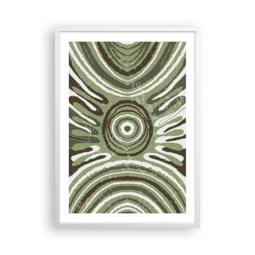 Poster in een witte lijst - Een explosie van emoties - 50x70 cm