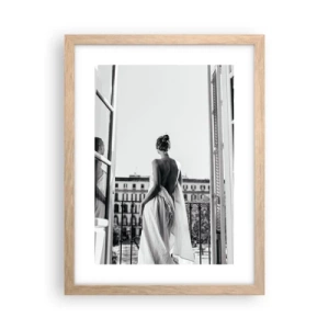 Een poster in een licht eiken lijst - De zintuigen wakker maken - 30x40 cm