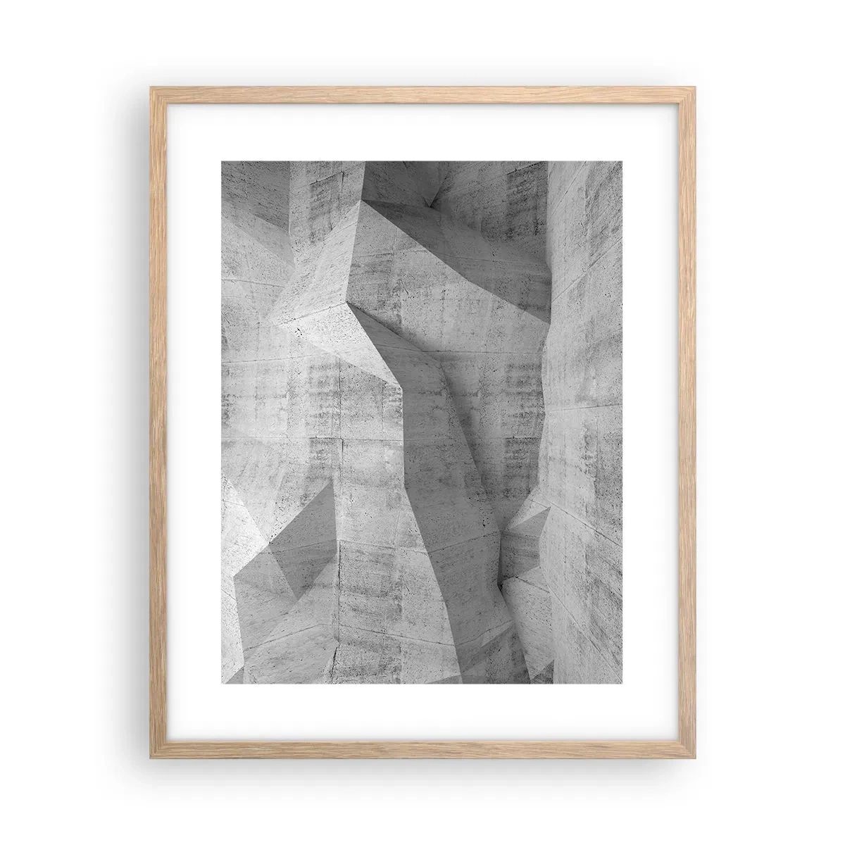 Een poster in een licht eiken lijst - Een echte uitdaging - 40x50 cm