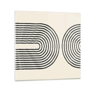 Schilderen op glas - In een ogenblik ... - 70x70 cm