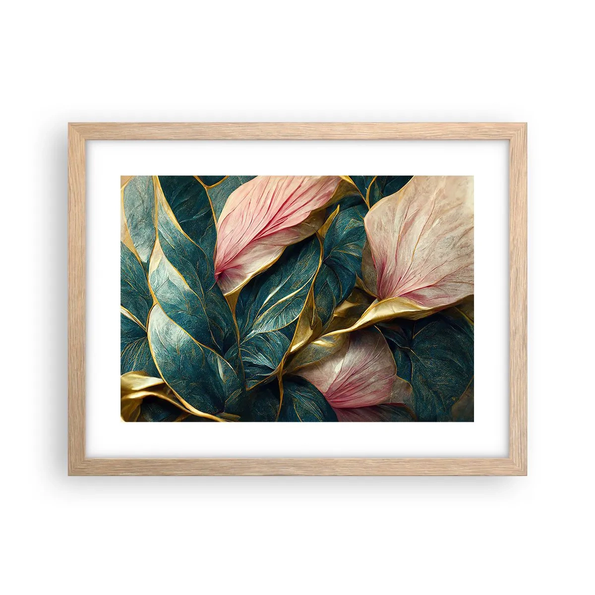Een poster in een licht eiken lijst - Natuurlijke elegantie en stijl - 40x30 cm