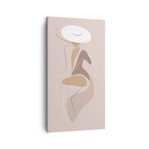 Schilderen op canvas - Een dame zijn - 45x80 cm