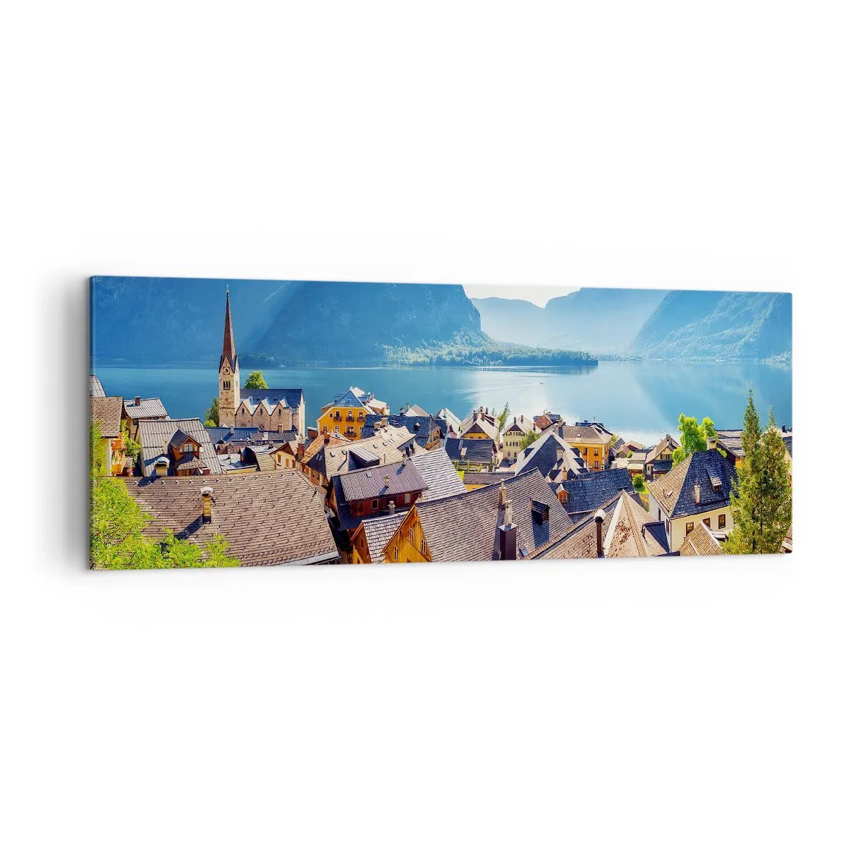 Schilderen op canvas - Het kan niet meer schilderachtiger zijn - 140x50 cm