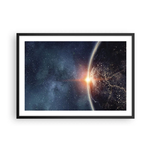 Poster in een zwarte lijst - In een nieuw perspectief - 70x50 cm