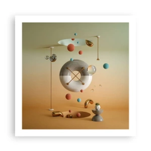 Poster - Er kan van alles gebeuren - 60x60 cm