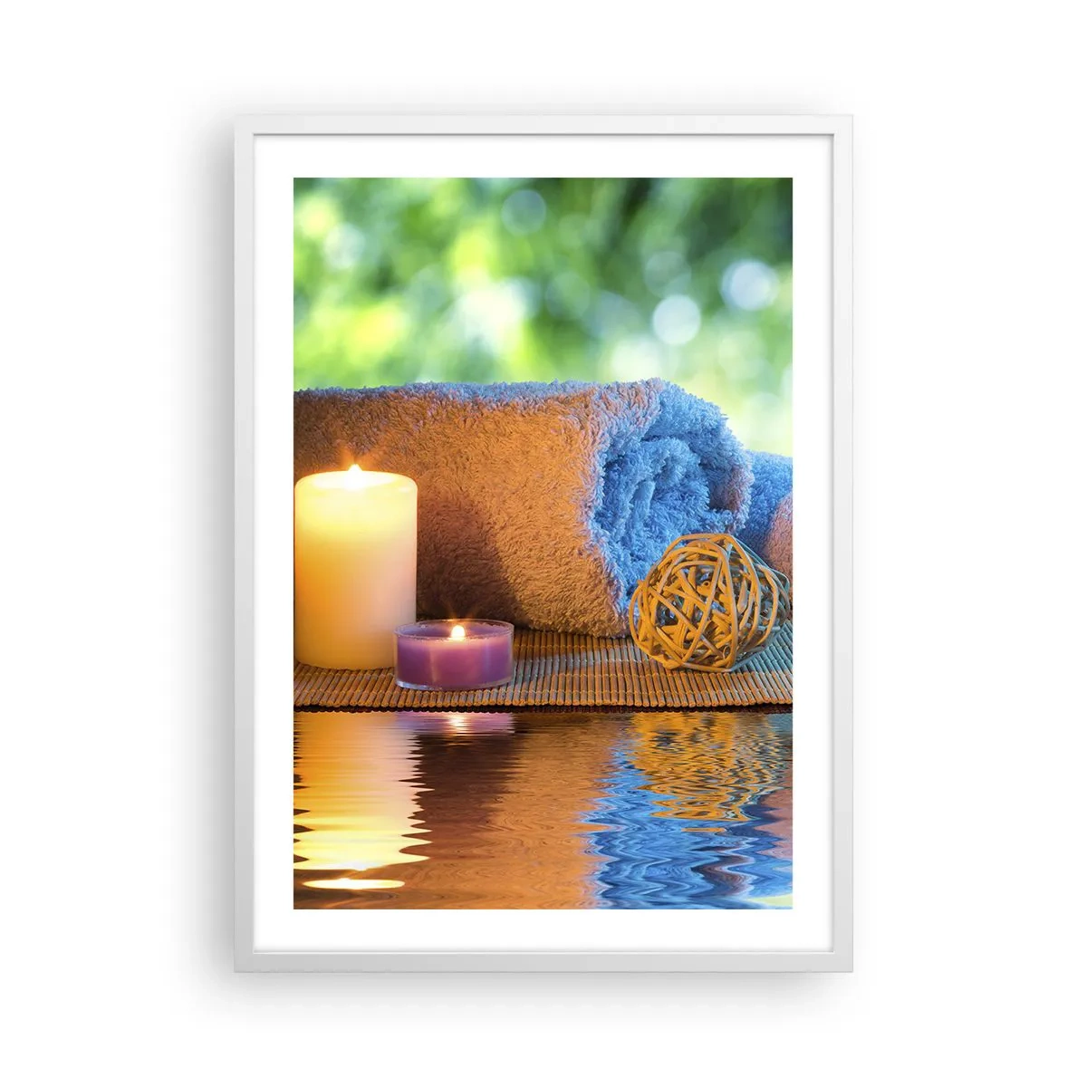 Poster in een witte lijst - Tijd voor het lichaam - 50x70 cm