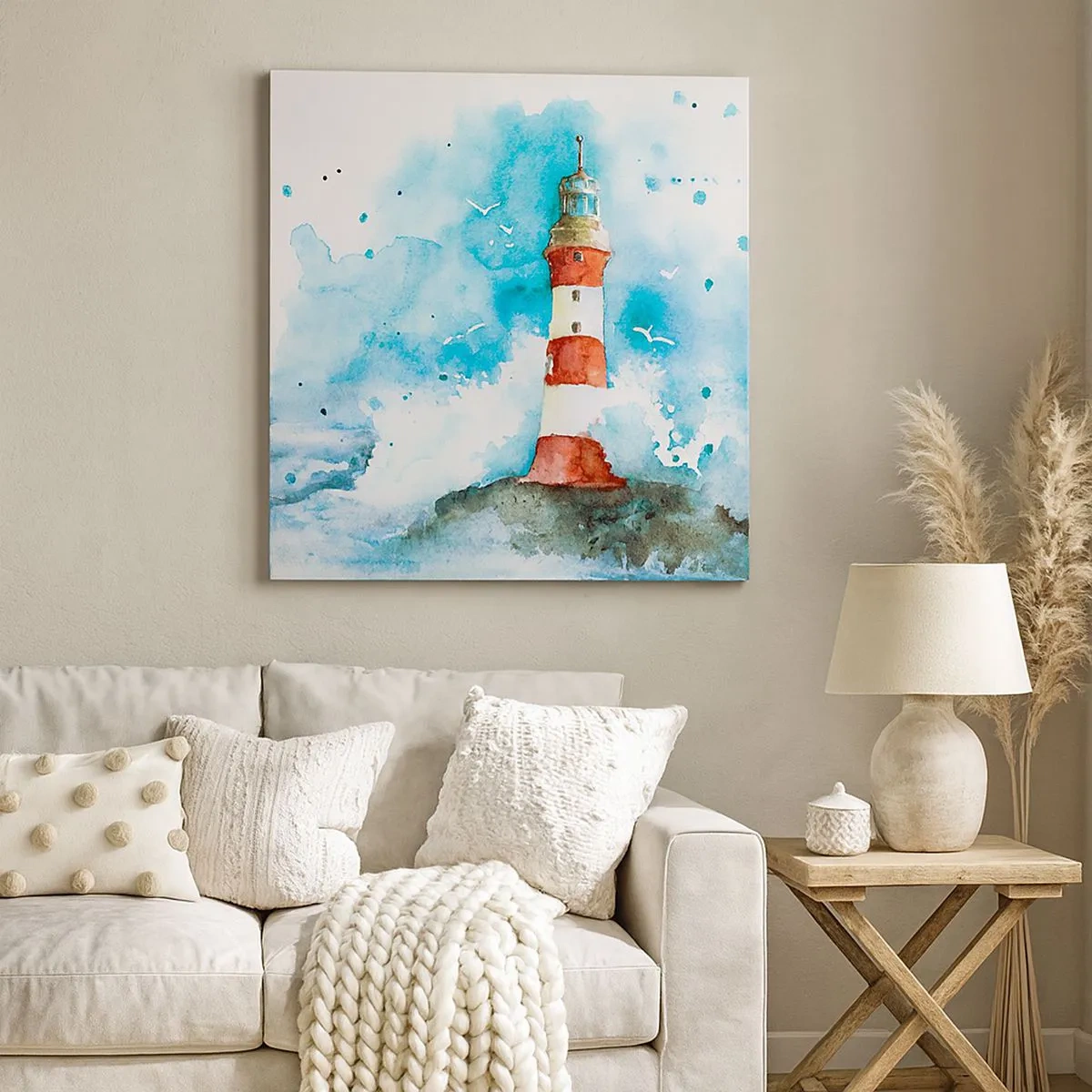 Schilderen op canvas - Eenheid van de elementen - 30x30 cm