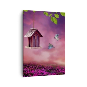 Schilderen op canvas - Uitnodiging voor het avondeten - 50x70 cm