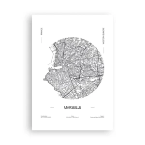 Poster - Anatomie van Marseille - 70x100 cm