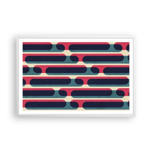 Poster in een witte lijst - In de diepte en vooruit - 91x61 cm