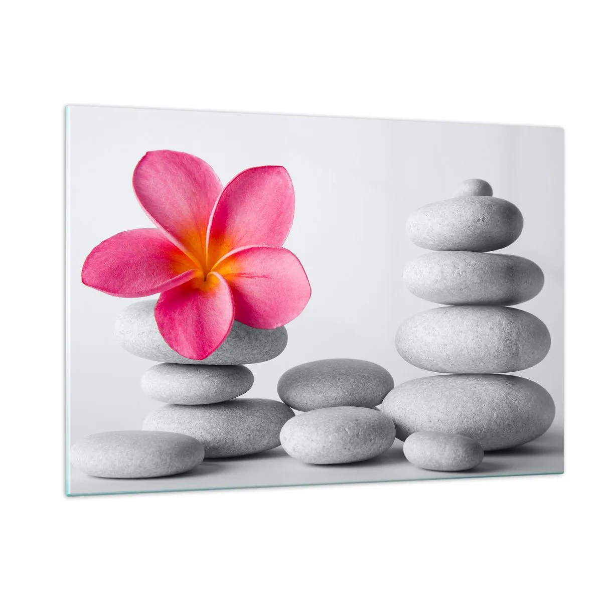 Schilderen op glas - Steen op steen, en op deze steen... - 120x80 cm