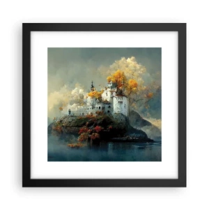 Poster in een zwarte lijst - Het begin van een romantisch verhaal - 30x30 cm