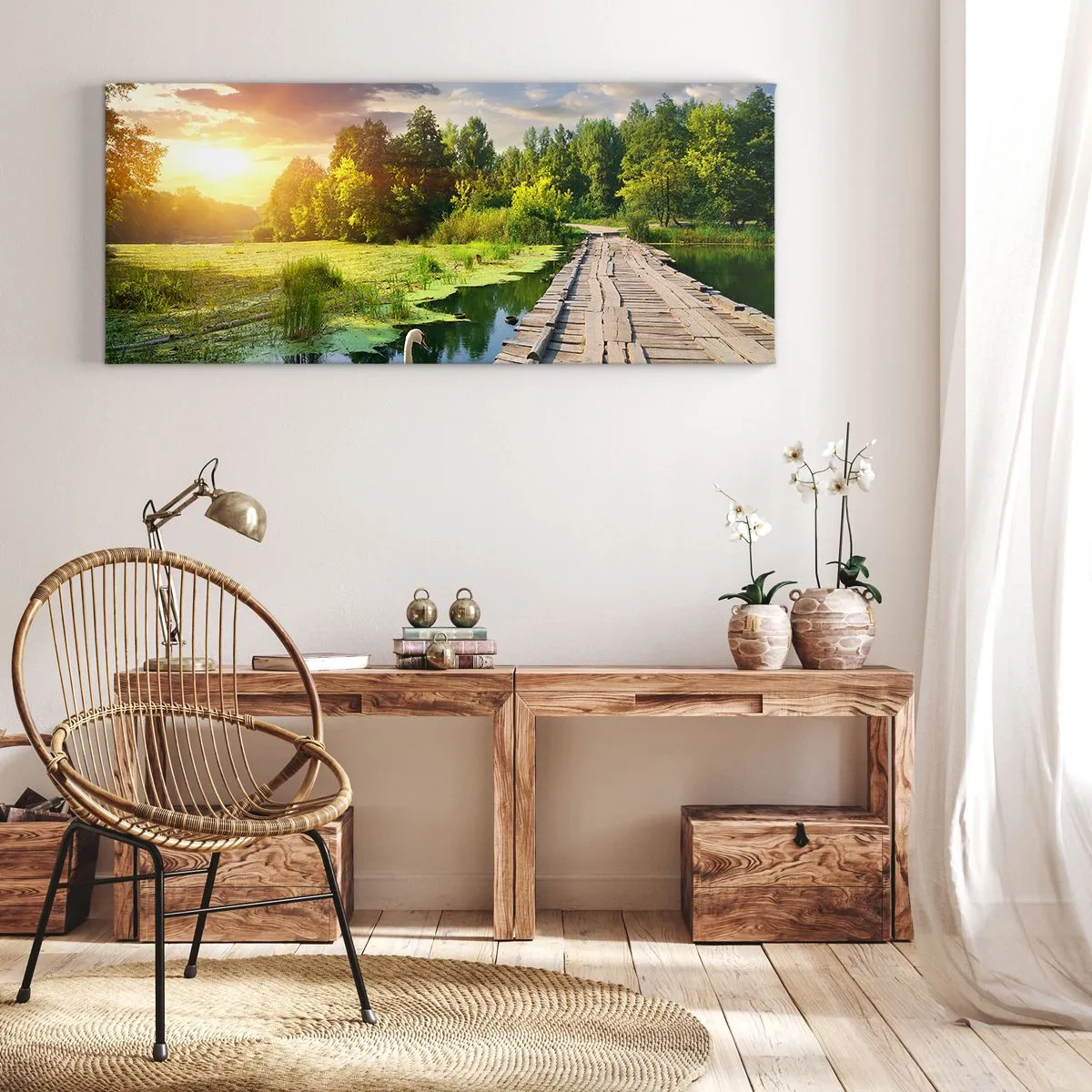 Schilderen op canvas - Zomer, zomer overal - 100x40 cm