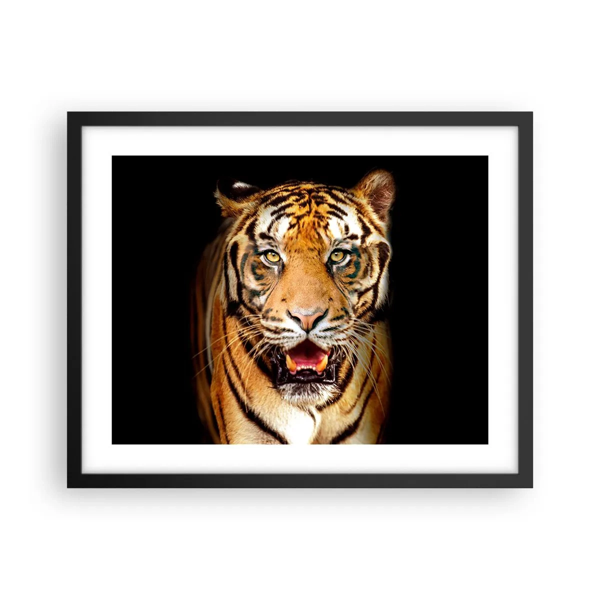 Poster in een zwarte lijst - Wildheid in het hart - 50x40 cm