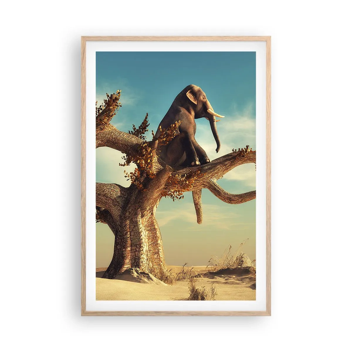 Een poster in een licht eiken lijst - Een nieuw gezichtspunt - 61x91 cm