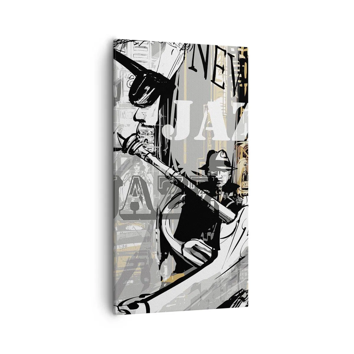 Schilderen op canvas - Op het ritme van New York - 55x100 cm