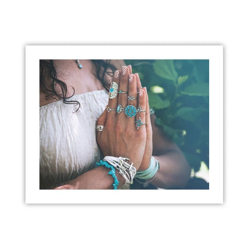 Poster - Welkom in het centrum van het zijn - 50x40 cm