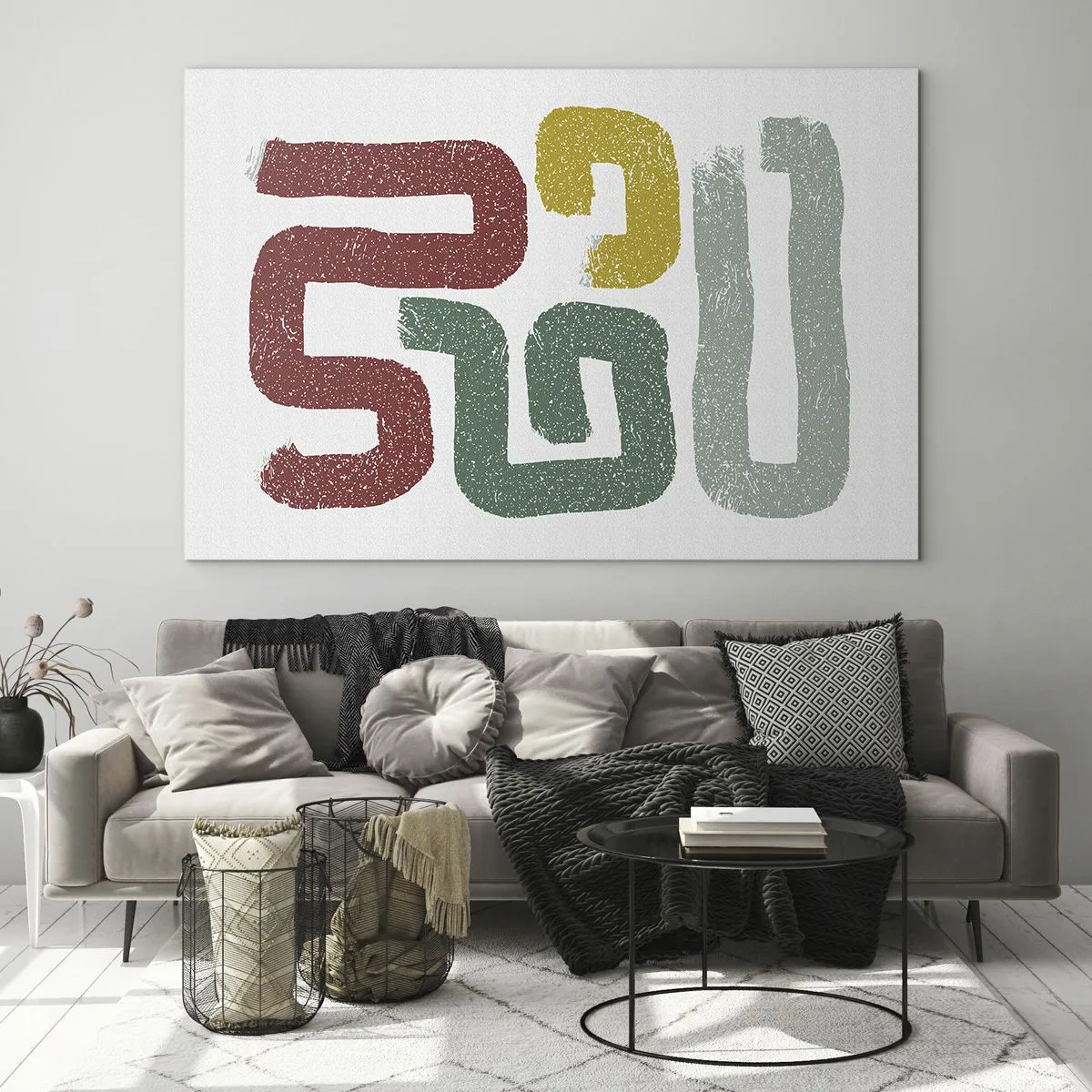 Schilderen op glas - In een onbekende taal - 120x80 cm