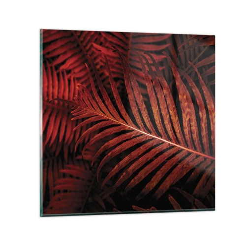Schilderen op glas - De hitte van het leven - 70x70 cm