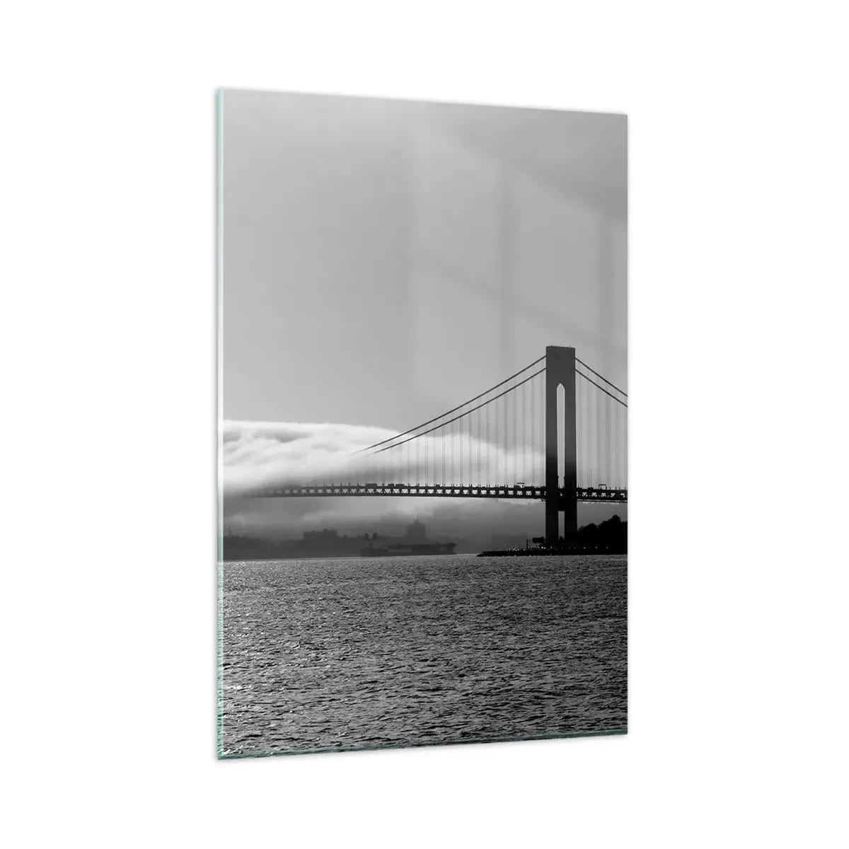 Schilderen op glas - Vaar door de Golden Gates - 80x120 cm
