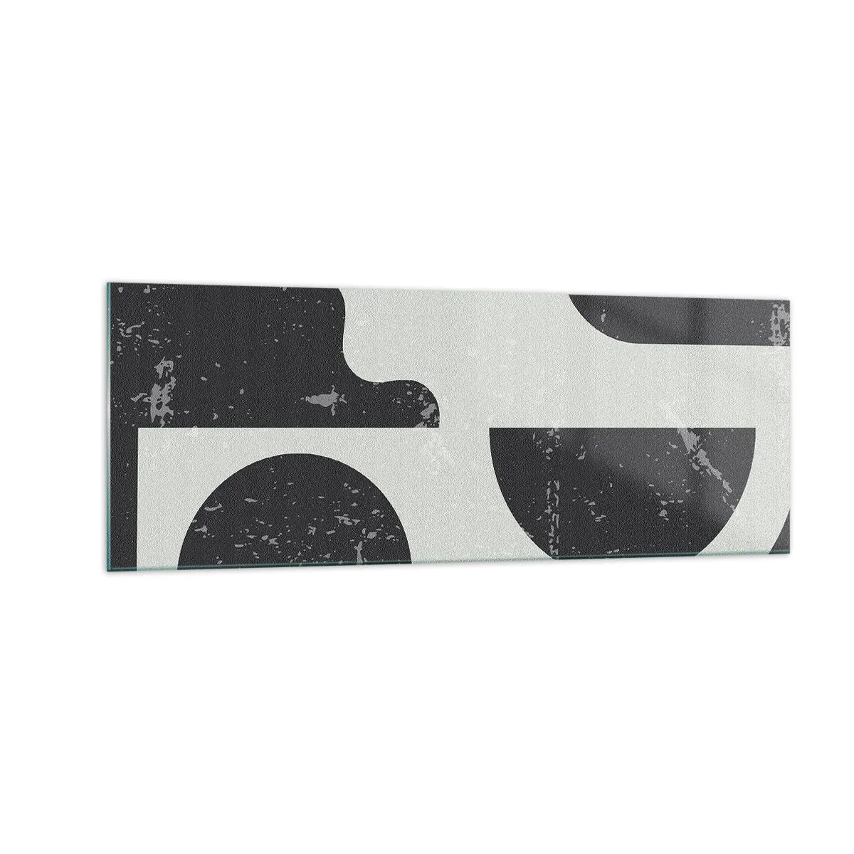 Schilderen op glas - Compositie boven en onder - 140x50 cm