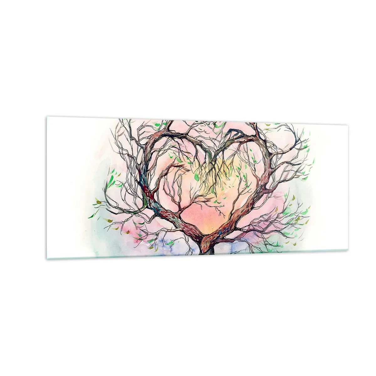 Schilderen op glas - Samen tegen de stormen - 100x40 cm