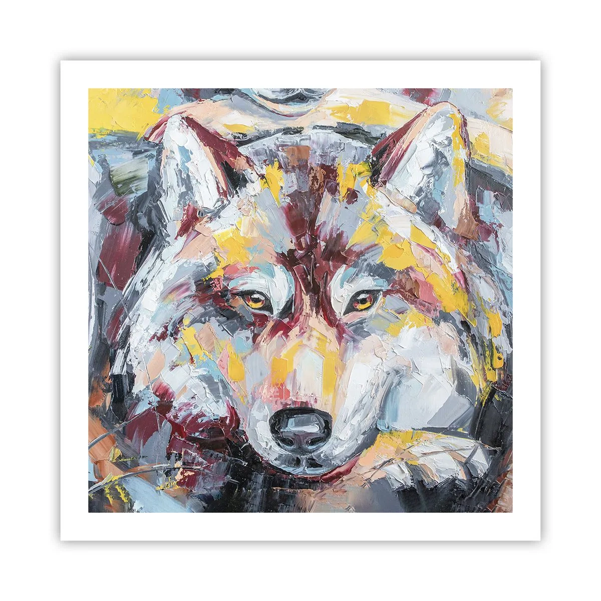 Poster - Gemoedsrust onder dierbaren - 60x60 cm