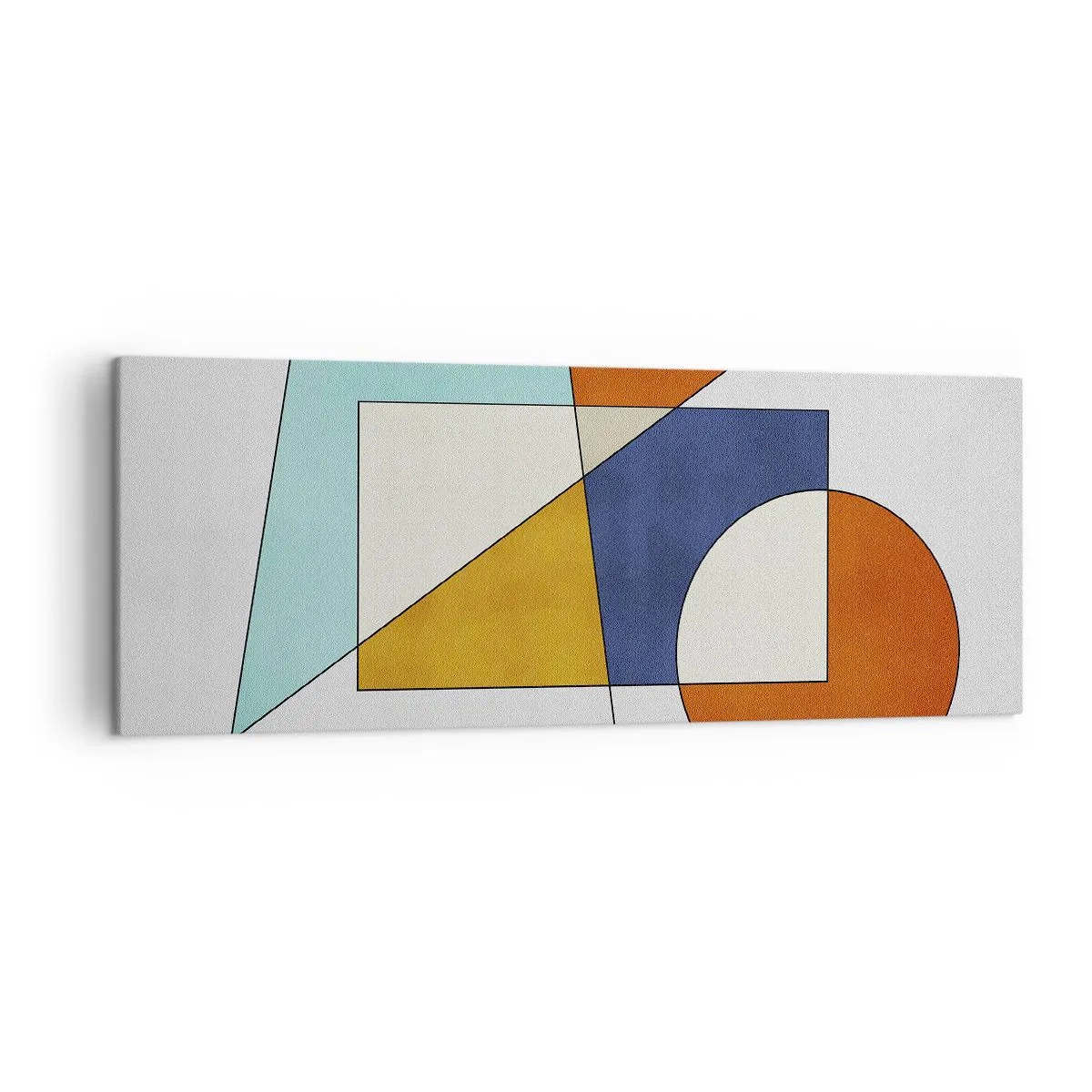 Schilderen op canvas - Abstractie: modernistisch plezier - 140x50 cm