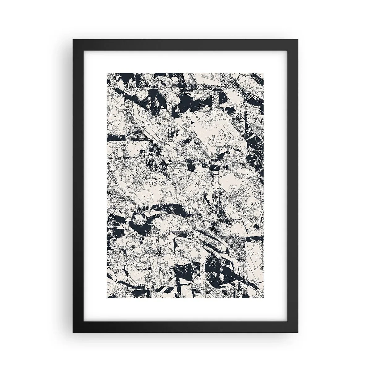 Poster in een zwarte lijst - Interpenetratie van tegenstellingen - 30x40 cm