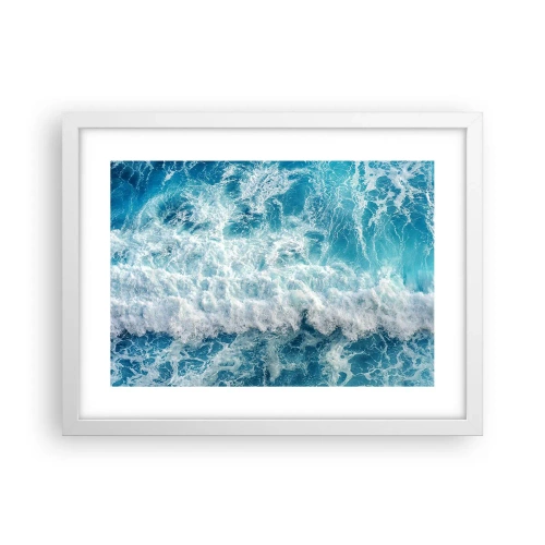 Poster in een witte lijst - Vrolijk en springend - 40x30 cm