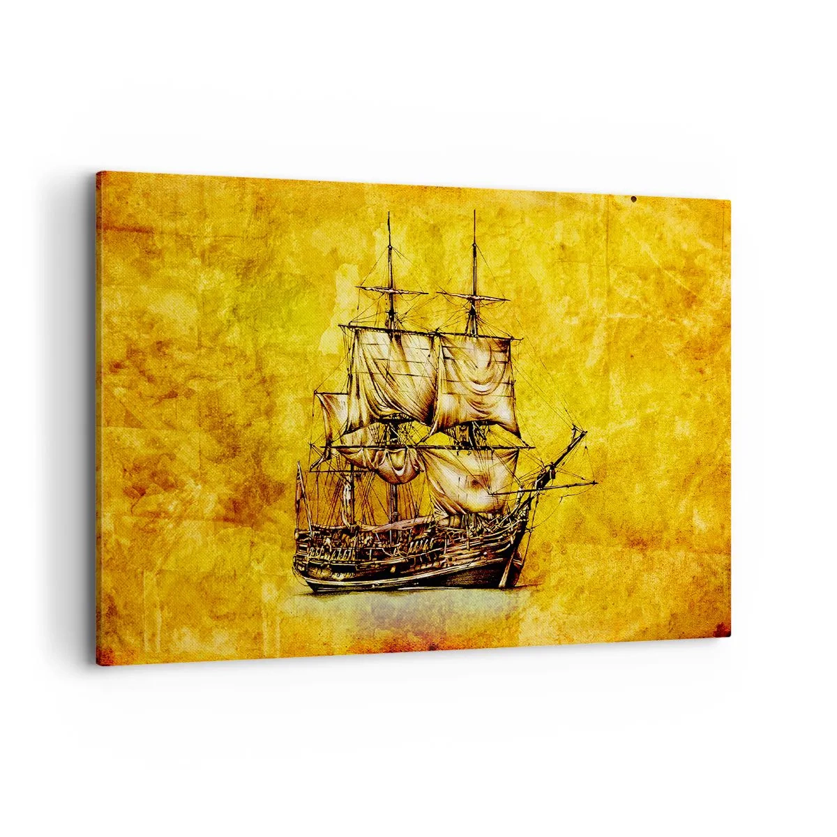 Schilderen op canvas - Richting Tortuga! - 100x70 cm