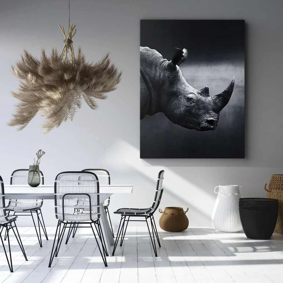 Schilderen op canvas - Rechts profiel - 45x80 cm