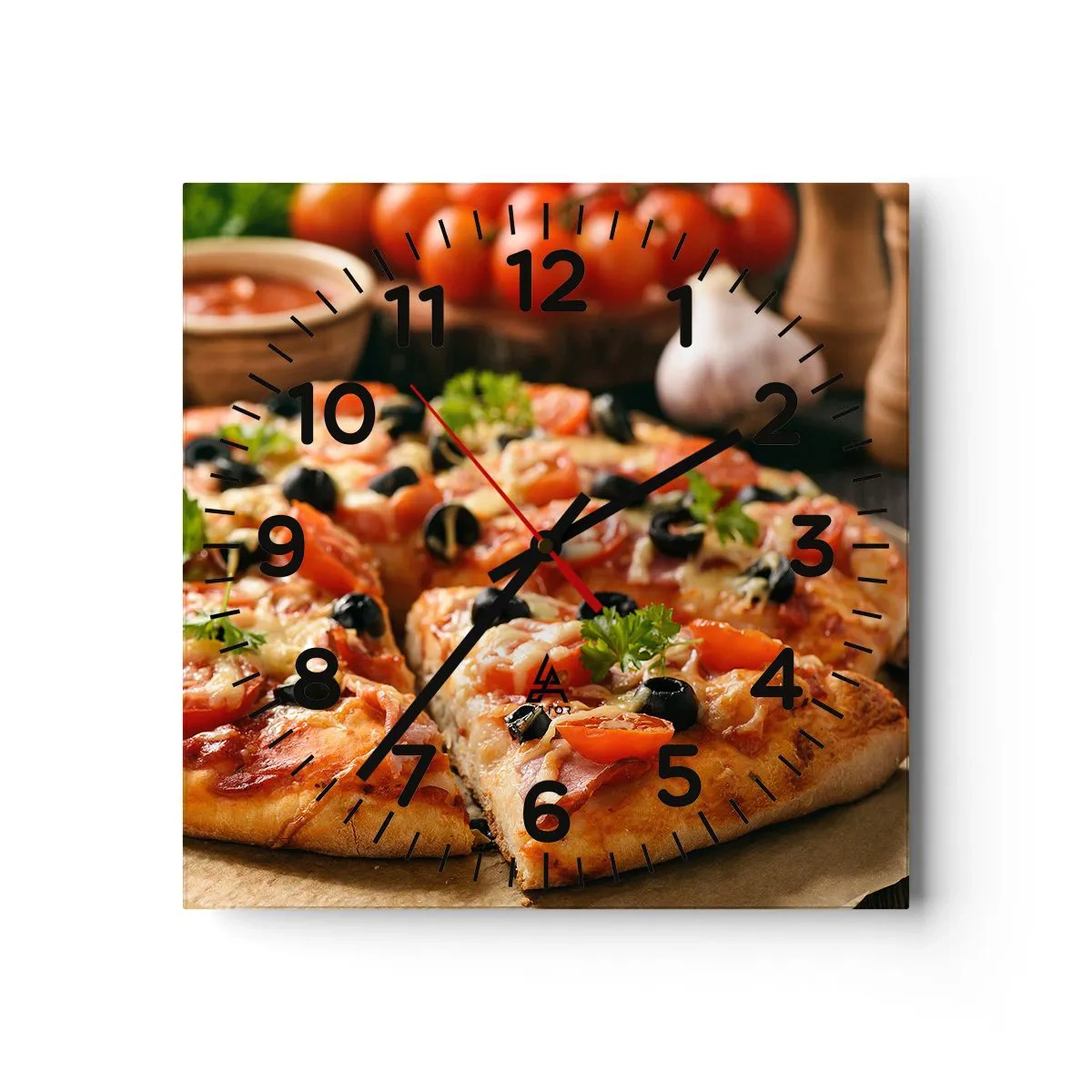 Wandklok - Klok - Je bent er weer mee weggekomen - 30x30 cm