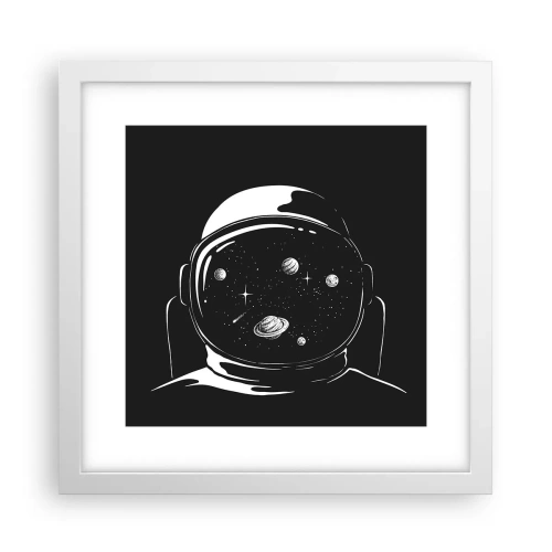 Poster in een witte lijst - Mooi uitzicht - 30x30 cm