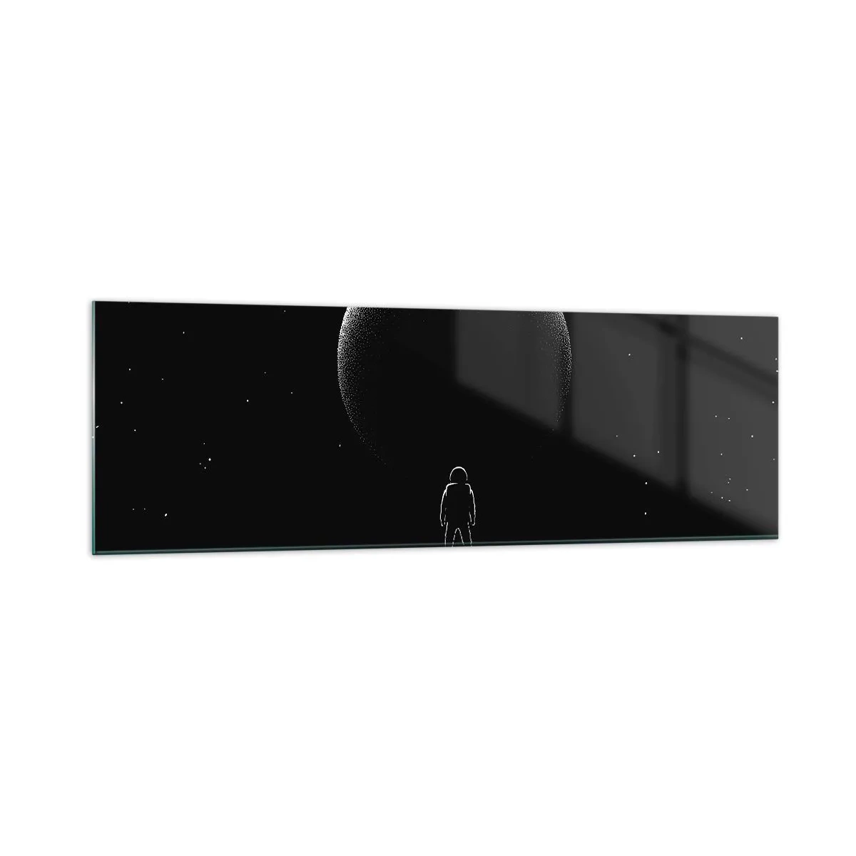 Schilderen op glas - Oog in oog - 160x50 cm