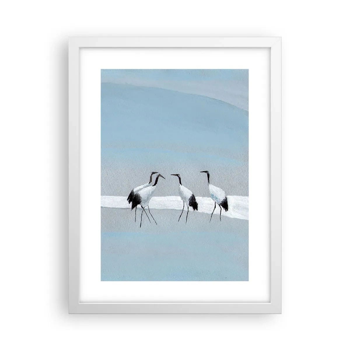 Poster in een witte lijst - Na een warme dag - 30x40 cm