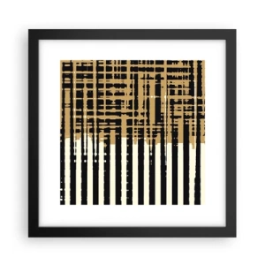 Poster in een zwarte lijst - Architecturale abstractie - 30x30 cm