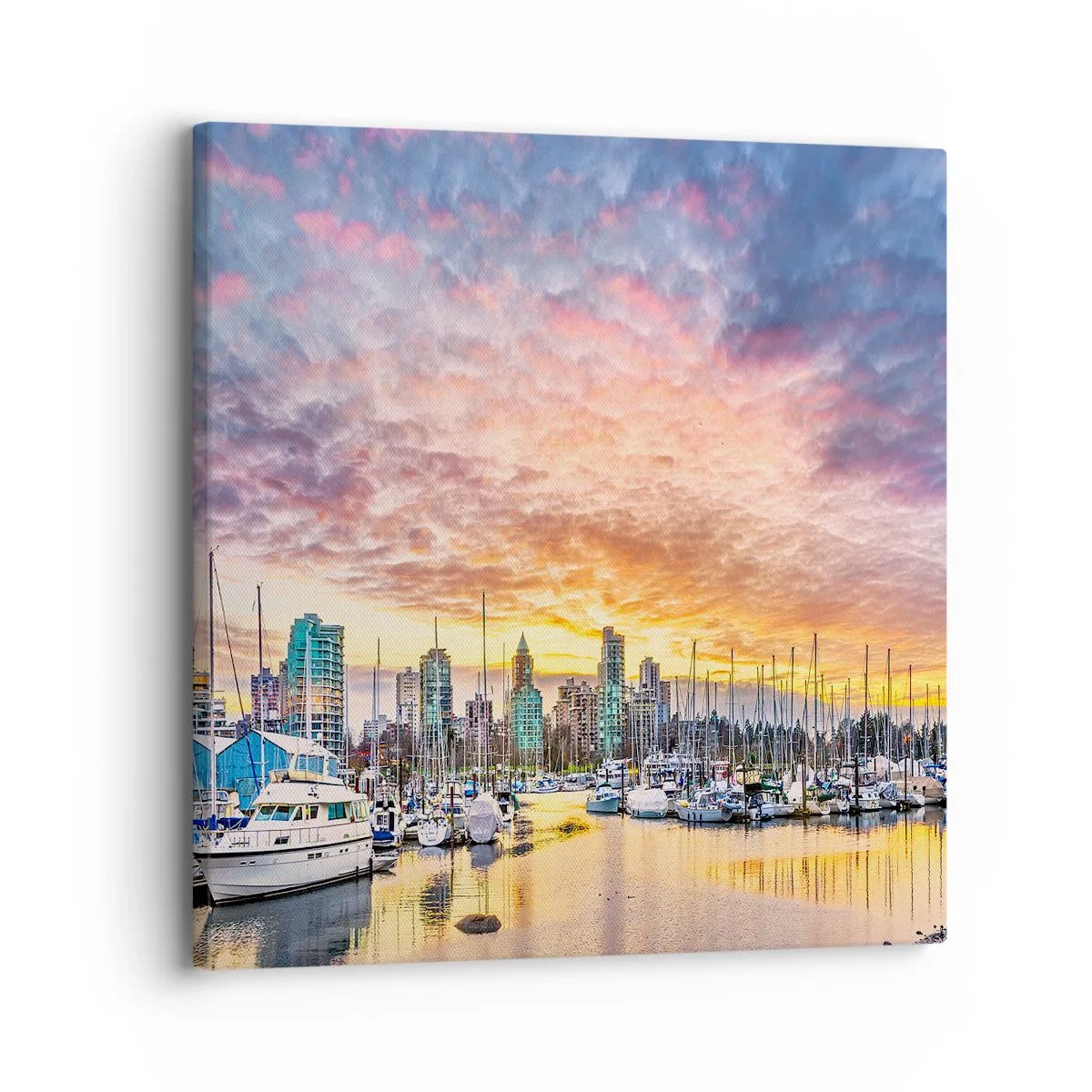 Schilderen op canvas - De stad van duizend zeelieden - 30x30 cm