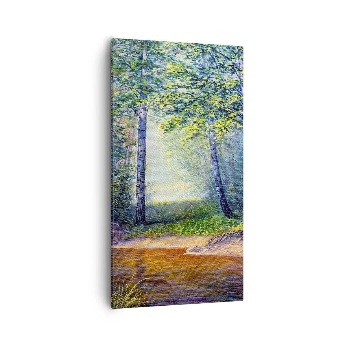 Schilderen op canvas - Idyllisch landschap - 55x100 cm