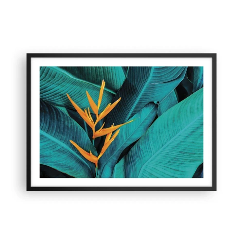 Poster in een zwarte lijst - Eden bloem - 70x50 cm