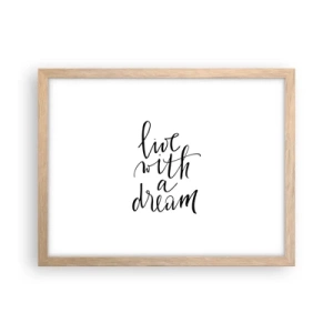 Een poster in een licht eiken lijst - Natuurlijk - 40x30 cm